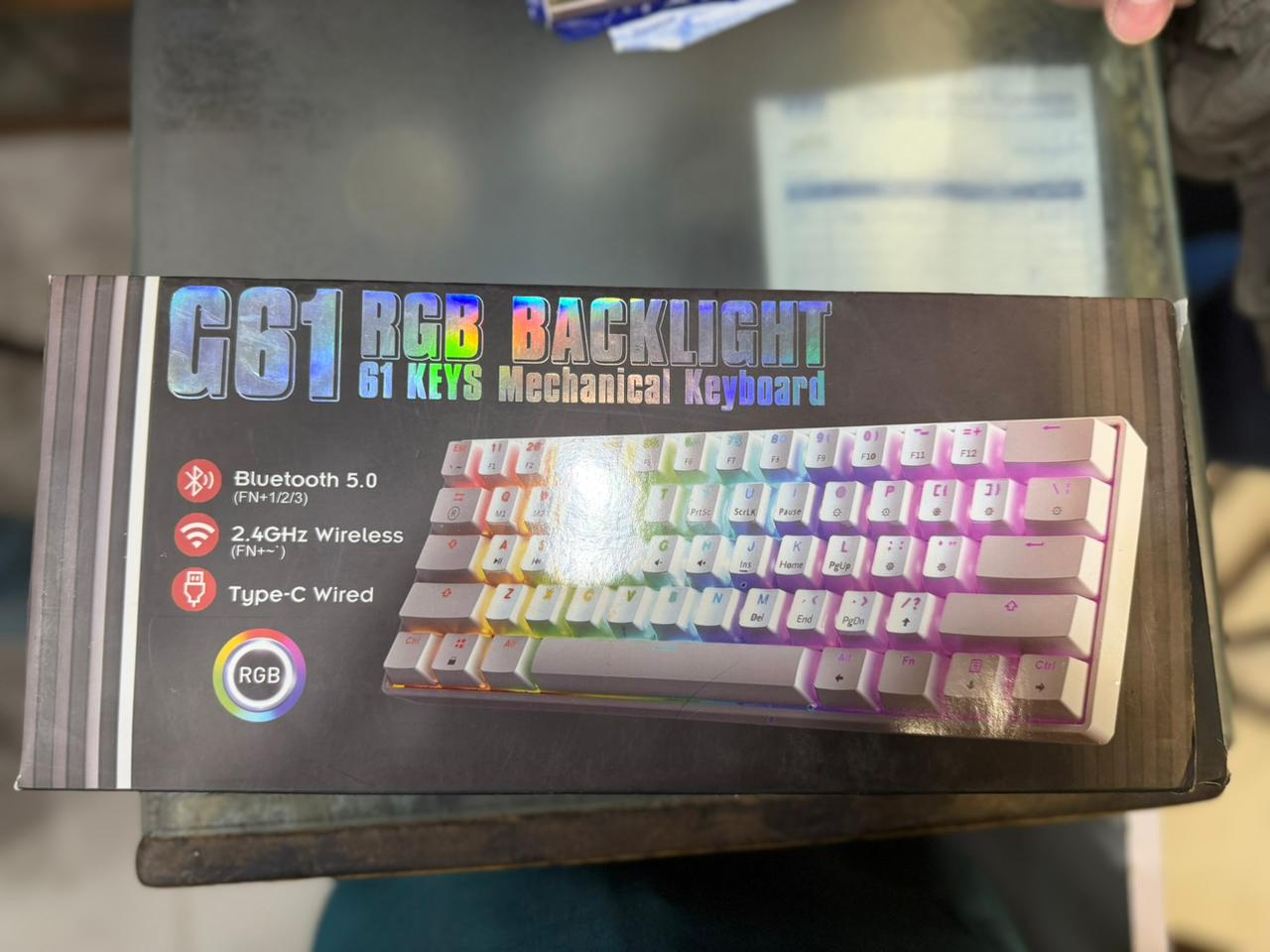 GB1 Ultra-Compact 60% Wireless Mechanical Gaming Keyboard | RGB Backlit - Image 6