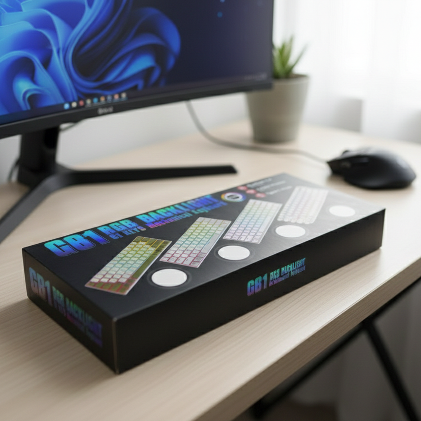 GB1 Ultra-Compact 60% Wireless Mechanical Gaming Keyboard | RGB Backlit - Image 7