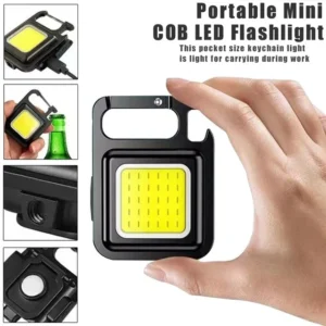 Rechargeable Mini COB Keychain Light