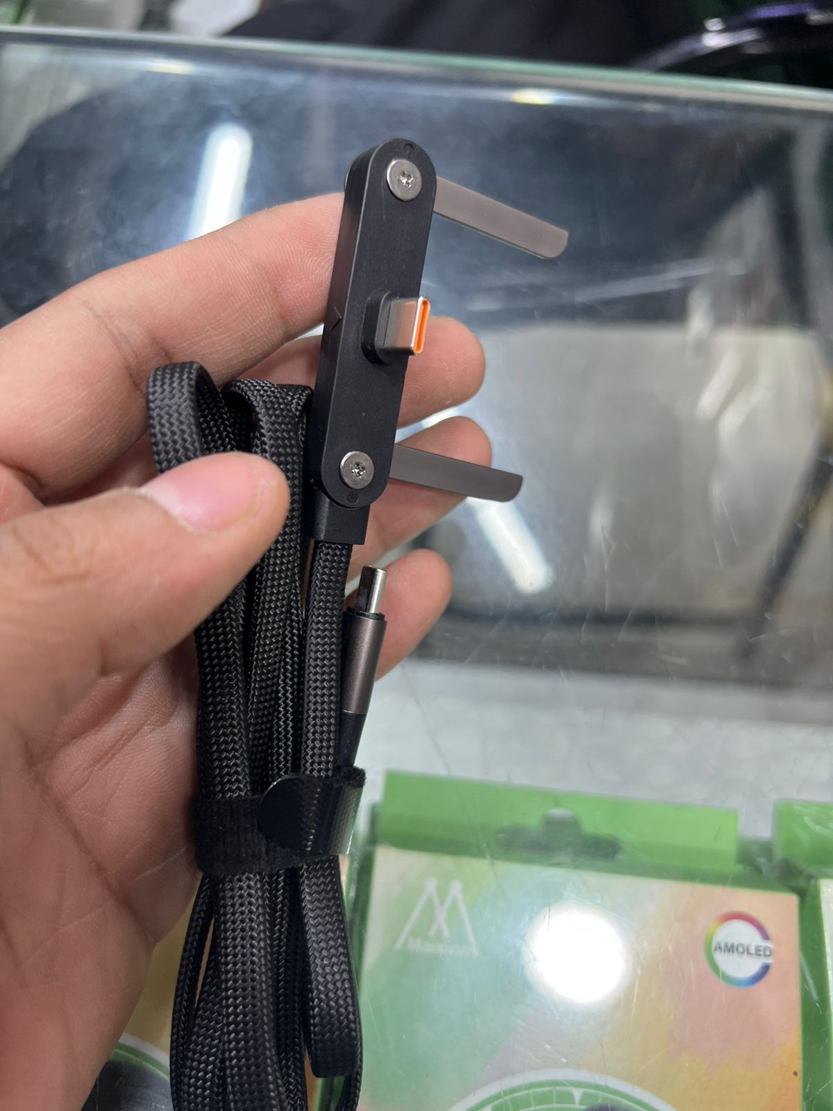 Best 240W Type-C to Type-C 90° Gaming Cable with Stand - Image 3