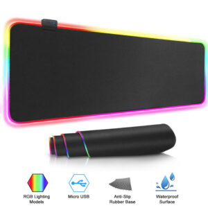Extended RGB Gaming Mouse Pad – Large Anti-Slip Desk Mat with Multiple Glow Modes